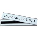 Magnetischer Etikettenhalter, aus PVC, Transparent, Maße 38 x 200 mm