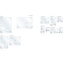 Transparente Sichthülle mit Magnetstreifen zur Kennzeichnung von Regalen, Transparent, DIN A3 hoch, Maße 436 x 316 mm