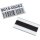 Magnetischer Etikettenhalter, aus PVC, als Preisschienen und Scannerleisten einsetzbar, Maße Halterung 85 x 1.000 mm, Maße Einleger 80 x 1.000 mm, Verpackungseinheit: 1 P/10