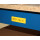 Magnet-Lagerschild zur Beschriftung mit Permanent-Markern, Gelb, Größe 40 x 75 mm