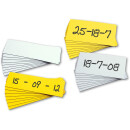 Magnet-Lagerschild zur Beschriftung mit Permanent-Markern, Weiß, Größe 50 x 200 mm