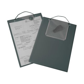 Auftragstasche "Magnetic", DIN A4, inkl Schlüsselfach aus gewebeverstärkter Folie, Magnetverschluss, Grau, Verpackungseinheit: 10 STK