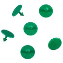 Durchsteckhalter mit Widerhakenspitze, Grün, 12mm lang