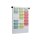 Beleg-Planungstafel in verschiedenen Größen zur Personal- oder Produktionsplanung, für DIN A5 hoch und A4 quer Belege, Breite x Höhe 500 x 795 mm, Sichtrand / Einstecktiefe 90 mm / 120 mm, Fächer 7, Verpackungseinheit: 1 STK