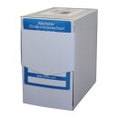 Kundendienst-Aufkleber, 60 x 40 mm, Blau, Text: "Frostschutz bis minus...°C"