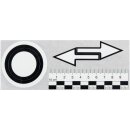 Gutachter-Markierhilfen-Set, Schwarz-Weiß, Ausführung Set (Lineal, Kreis, Pfeile)