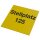 Regalschild Standard quer, gelb mit schwarzem individuellem Aufdruck, Format (BxH) 150/180 x 105 mm