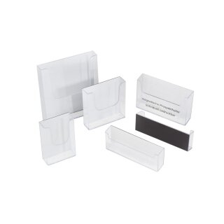 Belegbox magnetisch für Whiteboards oder metallische Flächen, Maße (B x H x T) 105 x 159 x 35 mm, Format DIN A6 hoch
