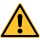 Warnschild "Allgemeines Warnzeichen" für Innen- und Außenbereiche, Gelb, Material PVC-Folie selbstklebend, Seitenlänge 10 cm