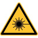 Warnschild "Warnung vor Laserstrahl" für...