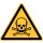 Warnschild "Warnung vor tödlicher Gefahr" für Innen- und Außenbereiche, Material Aluminium geprägt, Gelb, Seitenlänge 10 cm