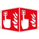 Brandschutz-Winkelschild "Brandmelder" für...
