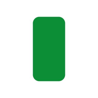 Stellplatzmarker "I-Stück" zur Bodenmarkierung im Innenbereich, Material 0,5 mm PVC, Grün