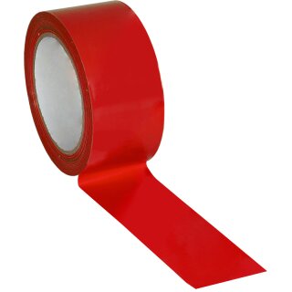 Extra stabiles Bodenmarkierungsband für Innenbereiche aus 0,5mm starkem PVC, befahrbar, Rot