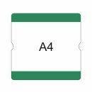 Bodenbeschriftungstasche A4 offen, zur Kennzeichnung von...