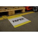Bodenbeschriftungstasche A4 offen, zur Kennzeichnung von Palettenstellplätzen, austauschbare Beschriftung, Grün, Verpackungseinheit: 1 P/10