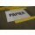 Bodenbeschriftungstasche A4 offen zur Kennzeichnung von Palettenstellplätzen mit austauschbarer Beschriftung, Gelb