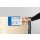 Kennzeichnungstasche zum Überhängen für Aufsatzrahmen mit Falz, Blau, Format DIN A6 quer, Maße 165 x 120 mm