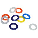 Griffloch-Ringe aus Kunststoff für alle Ringbücher, Ordner und Stehsammler aus PP-Hartfolie (1,2-2,0mm) Transparent