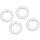 Griffloch-Ringe aus Kunststoff für alle Ringbücher, Ordner und Stehsammler aus PP-Hartfolie (1,2-2,0mm) Weiß