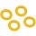 Griffloch-Ringe aus Kunststoff für alle Ringbücher, Ordner und Stehsammler aus PP-Hartfolie (1,2-2,0mm) Gelb