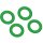 Griffloch-Ringe aus Kunststoff für alle Ringbücher, Ordner und Stehsammler aus PP-Hartfolie (1,2-2,0mm) Grün