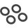 Griffloch-Ringe aus Kunststoff für alle Ringbücher, Ordner und Stehsammler aus PP-Hartfolie (1,2-2,0mm) Schwarz