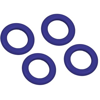 Griffloch-Ringe, aus Kunststoff, für alle Ringbücher, Ordner und Stehsammler aus PP-Hartfolie (1,2-2,0mm), Dunkelblau, Verpackungseinheit: 10 STK