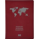 Reisepasshülle aus PVC-Folie, RFID-Protection für maximale Datensicherheit, für EU-Reisepass, Rot
