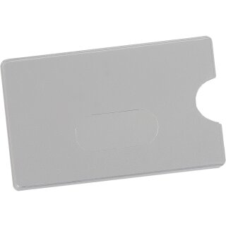 Schutzhülle für Tank-Karten aus Hart-PVC, 90 x 60 mm, Transparent, mit Daumen- und Langlochausstanzung