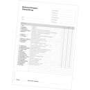Formblätter im A4-Format, Weiß, Bedruckung "Gebrauchtwagen - Überprüfung"