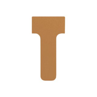 T-Karte, Größe S, unbedruckt, für alle T-Card Systemtafeln, Größe: 30 x 55 mm, Einsteckbreite: 16 mm, Sichthöhe: 17 mm, Orange, Verpackungseinheit: 1 P/100