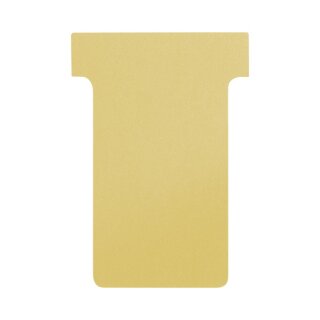 T-Karte Größe M für alle T-Card Systemtafeln, unbedruckt, 60 x 85 mm, Einsteckbreite: 47 mm, Sichthöhe: 17 mm, Gelb