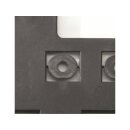 Kennzeichenverstärker "Plus", Grundplatte und Werbeleiste einzeln oder als Set verfügbar, Grundplatte mit allen gängigen Bohrlochkombinationen, Ausführung Grundplatte, Bedruckung ohne, Verpackungseinheit: 1 STK