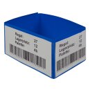 Kennzeichnungstasche für Palettenfüße aus Kunststoff mit Klettverschluss, Farbe: Blau