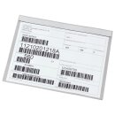 Transparente Sichthülle mit Magnetstreifen zur Kennzeichnung von Regalen, Transparent, DIN A5 quer, Maße 155 x 230 mm