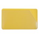Etikettenträger mit Einsteckhülle, schmutz- und staubabweisend, inkl Etikett, Größe 40 x 120 mm, Fixierung magnethaftend, Gelb, Verpackungseinheit: 1 P/50