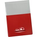 Führerschein-Stecketui aus PVC-Folie, 85 x 118mm, Rot mit individuellem Druck
