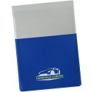 Führerschein-Stecketui aus PVC-Folie, 85 x 118mm, Blau mit individuellem Druck
