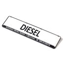 Miniletter Werbeschild, Weiß mit Aufdruck "Diesel"