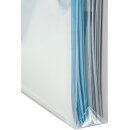 Klarsichttasche mit Dehnfalte aus Polypropylen, Fülltiefe: 30 mm, mit Klettverschluss, Transparent, Format DIN A4, Maße 330 x 250 mm, Verpackungseinheit: 1 P/10