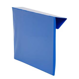 Kennzeichnungstasche zum Überhängen für Aufsatzrahmen mit Falz, Blau, Format DIN A5 quer, Maße 235 x 165 mm