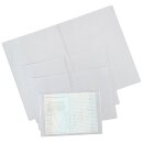 Doppelhüllen aus PVC und PP, schützt vor Staub, Verunreinigungen und Kratzern, Passend für Reisepässe, Material PVC, Verpackungseinheit: 10 STK