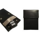 Schlüsseletui aus Leder, RFID-Protection für maximale Datensicherheit, Schwarz, Abmessungen ca. 12 cm x 9 cm, auch für größere Schlüssel geeignet