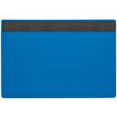PVC-Magnettaschen zur Kennzeichnung von Schränken und Regalen mit magnetischer Oberfläche, Blau, Format 220 x 80 mm