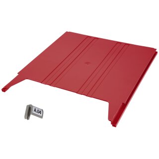 Ablagefach für Wandsortierer "Flat", Füllhöhe 9 mm, Rot