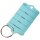 Schlüsselanhänger "Profi 1" mit Schlüsselring aus Hartkunststoff, beschriftet (französisch), Farbe Hellblau