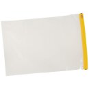 Planschutztasche aus hochwertigem Polyethylen mit farbigem Gleitverschluss, Transparent, Format DIN SG, Größe 900 x 1400 mm