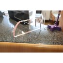 Hygieneschutzwand aus glasklarem Acrylglas einfach auf Theken und Tresen zu platzieren, Transparent, Format 600 x 1.000 mm, Verpackungseinheit: 1 STK