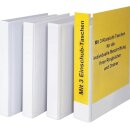 PVC-Präsentationsringbuch mit 2- oder 4-Ring Mechanik, 3 Taschen auf Front, Rücken und Rückseite sowie 1 Innentasche, Mechanik 2-Ring, Füllhöhe 40 mm, Verpackungseinheit: 1 P/10